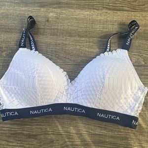 White Nautica lace bra.
